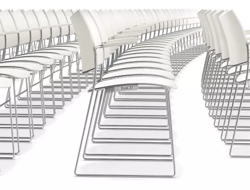 chaise curvy empilable